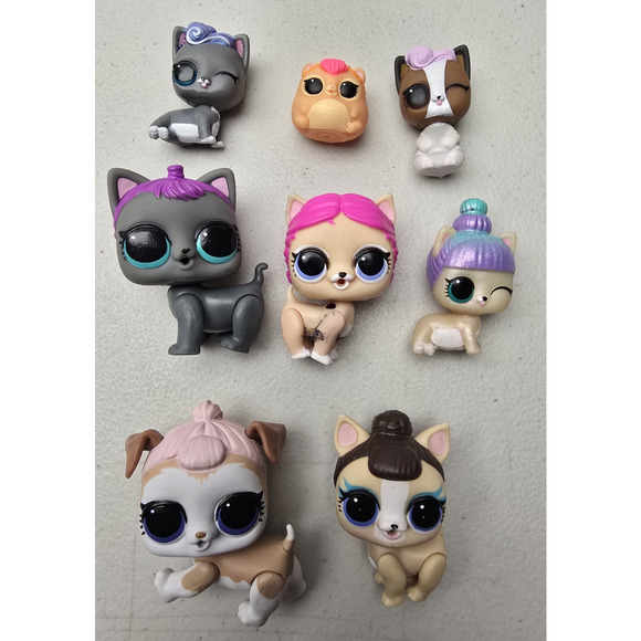 Lot Of 8 LOL Surprise OMG Little Pets - Picture 1 of 4